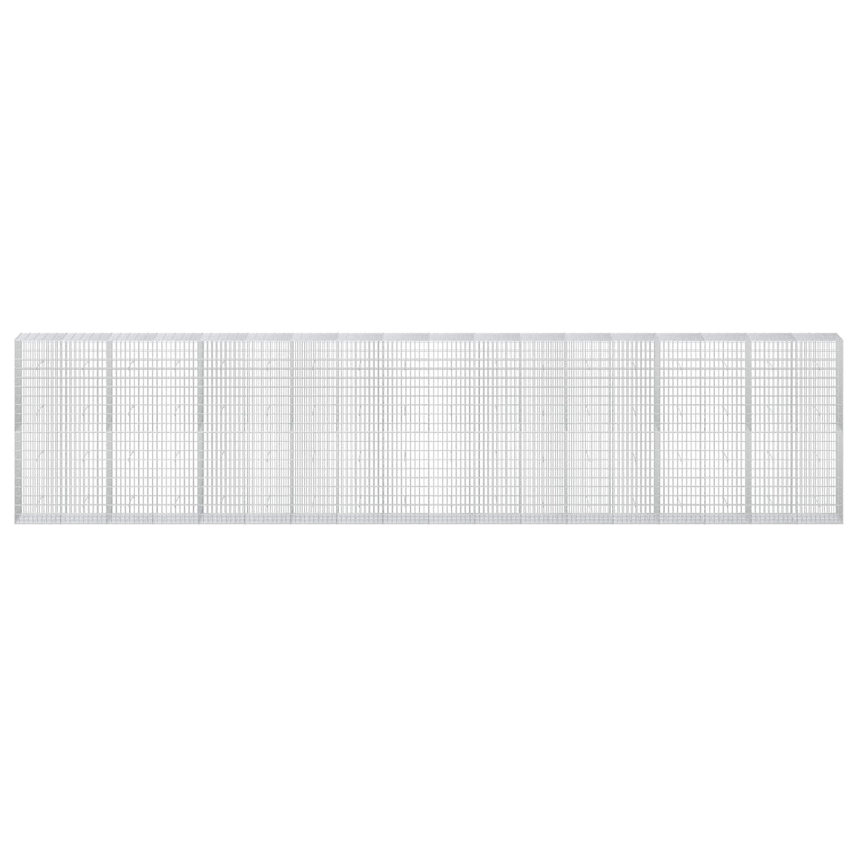 vidaXL Gabion z drutu 3,5 mm i siatką 5x10 cm 900x50x200 cm
