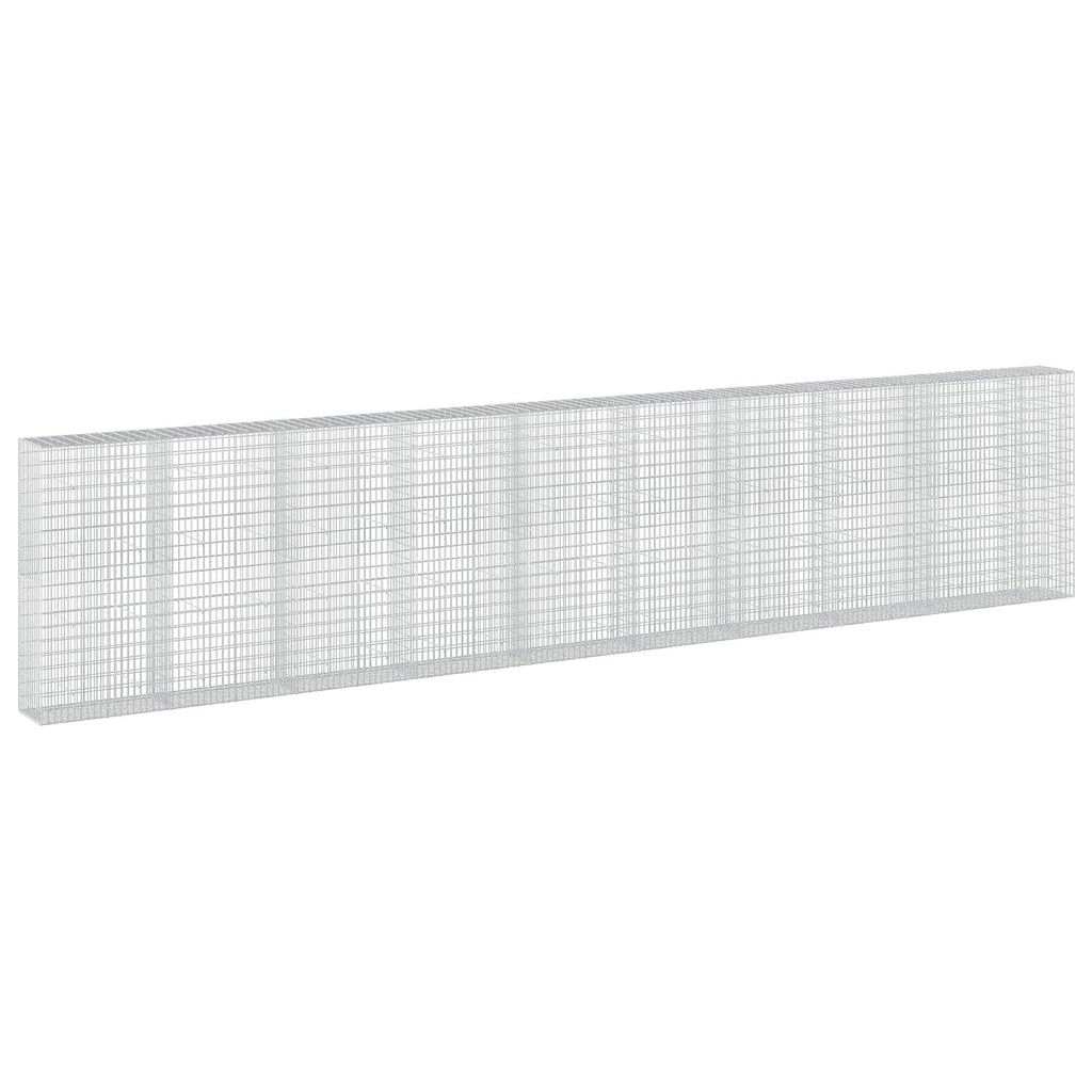 vidaXL Gabion z drutu 3,5 mm i siatką 5x10 cm 950x50x200 cm