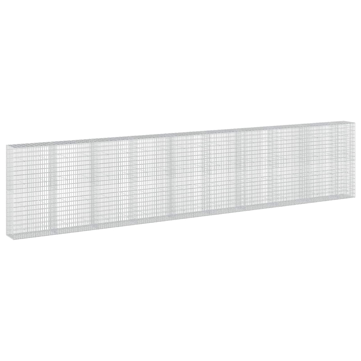 vidaXL Gabion z drutu 3,5 mm i siatką 5x10 cm 950x50x200 cm
