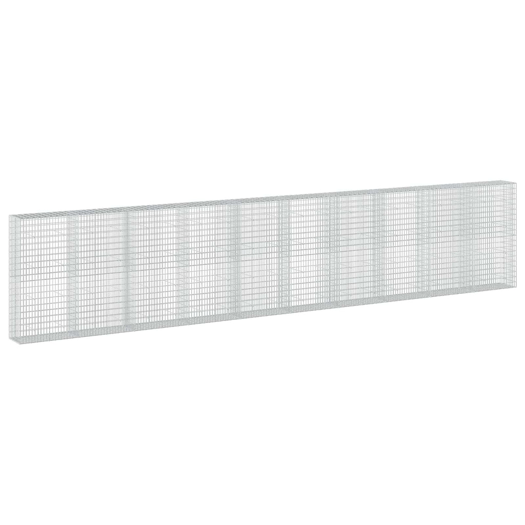 vidaXL Gabion z drutu 3,5 mm i siatką 5x10 cm 1000x50x200 cm