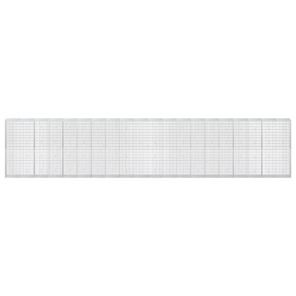 vidaXL Gabion z drutu 3,5 mm i siatką 5x10 cm 1000x50x200 cm