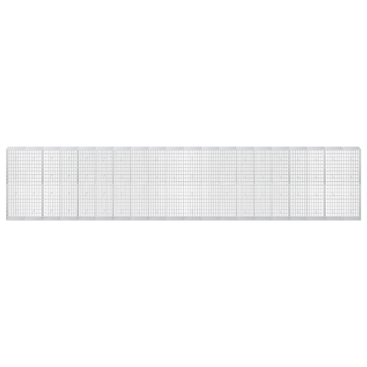 vidaXL Gabion z drutu 3,5 mm i siatką 5x10 cm 1000x50x200 cm