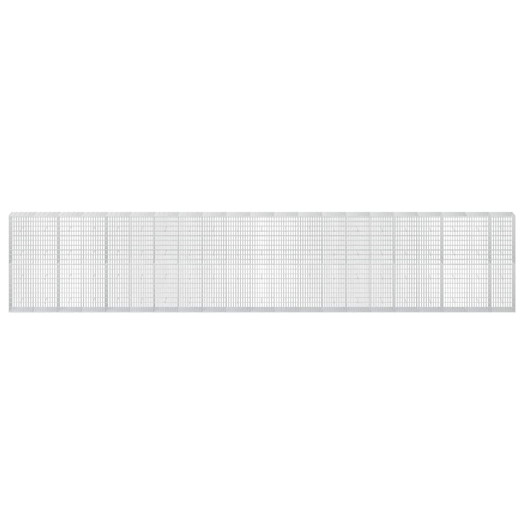 vidaXL Gabion z drutu 3,5 mm i siatką 5x10 cm 1050x50x200 cm
