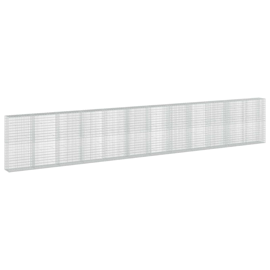 vidaXL Gabion z drutu 3,5 mm i siatką 5x10 cm 1200x50x200 cm