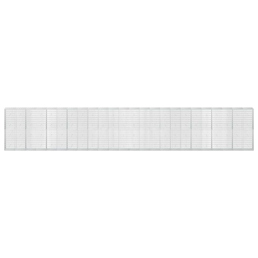 vidaXL Gabion z drutu 3,5 mm i siatką 5x10 cm 1200x50x200 cm