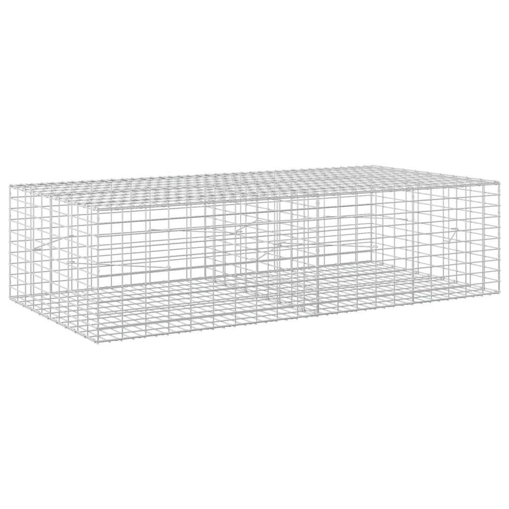 vidaXL Gabion z drutu 3,5 mm i siatką 5x10 cm 200x100x50 cm