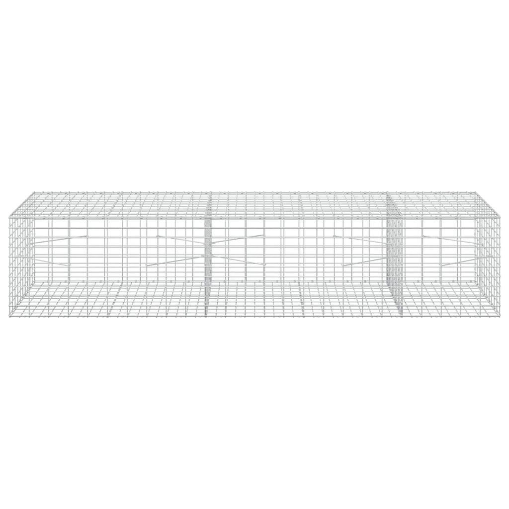 vidaXL Gabion z drutu 3,5 mm i siatką 5x10 cm 250x100x50 cm