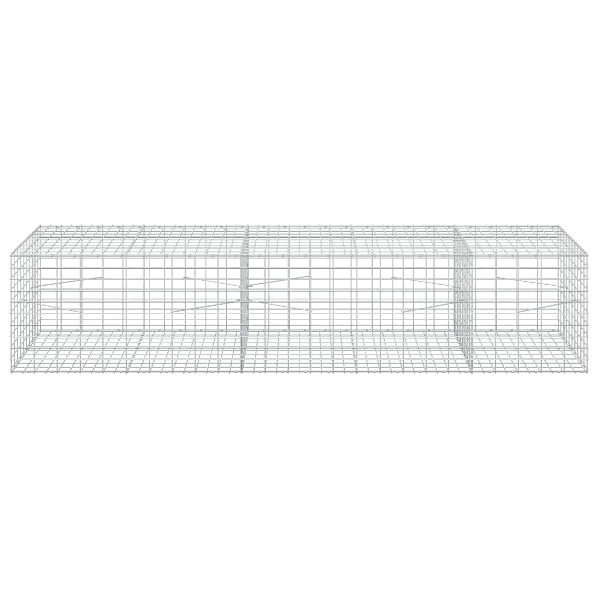 vidaXL Gabion z drutu 3,5 mm i siatką 5x10 cm 250x100x50 cm