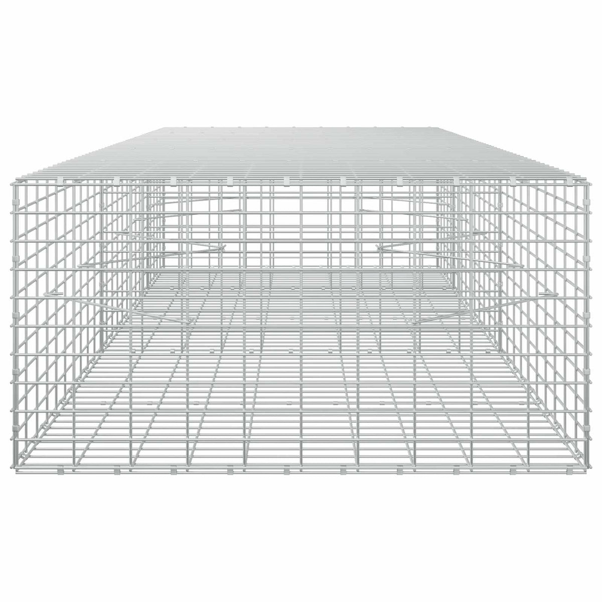 vidaXL Gabion z drutu 3,5 mm i siatką 5x10 cm 250x100x50 cm
