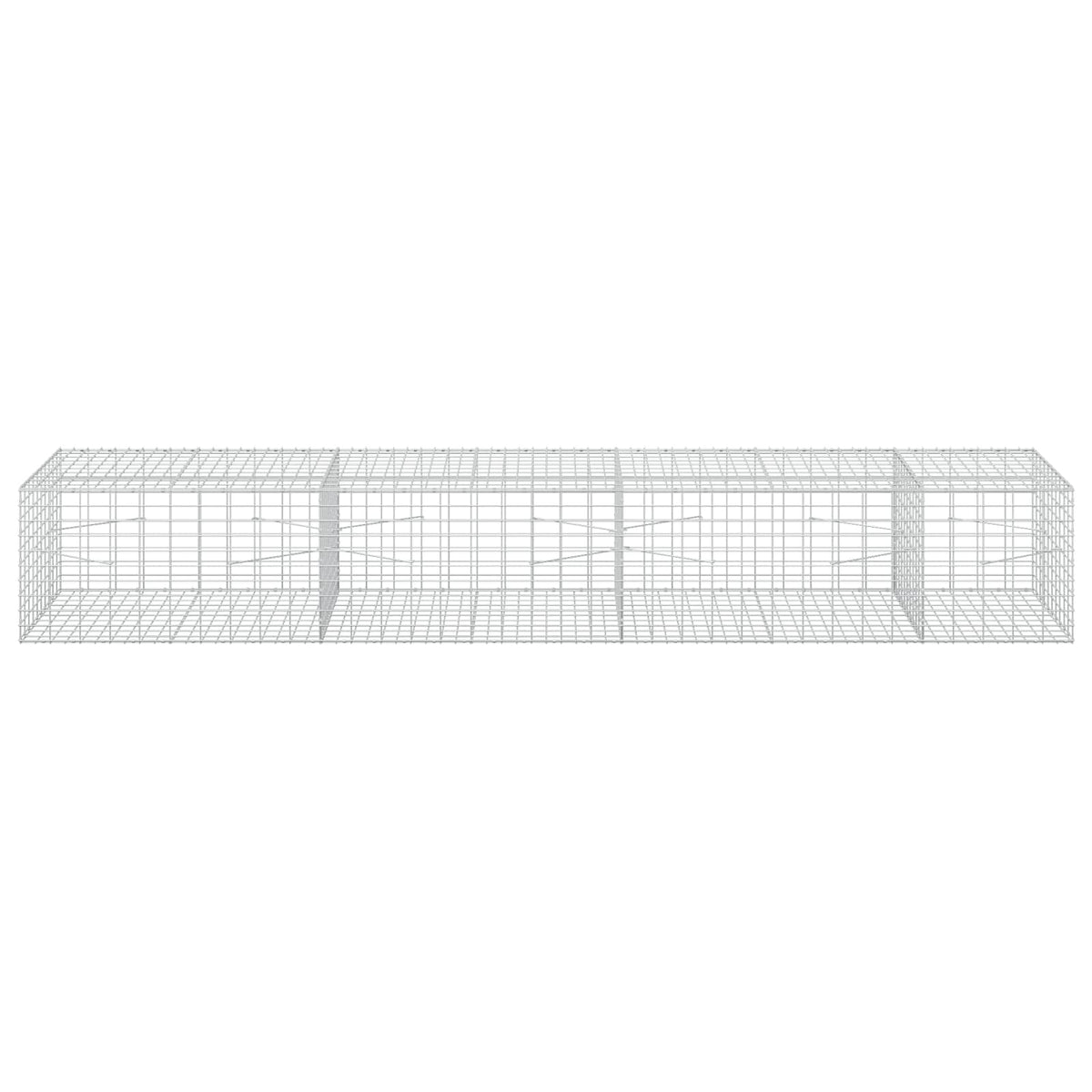 vidaXL Gabion z drutu 3,5 mm i siatką 5x10 cm 350x100x50 cm