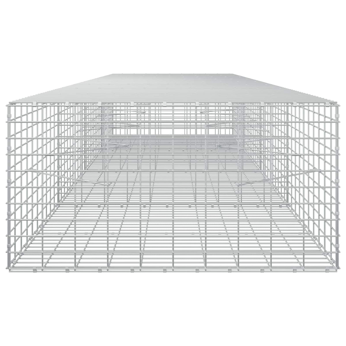 vidaXL Gabion z drutu 3,5 mm i siatką 5x10 cm 400x100x50 cm