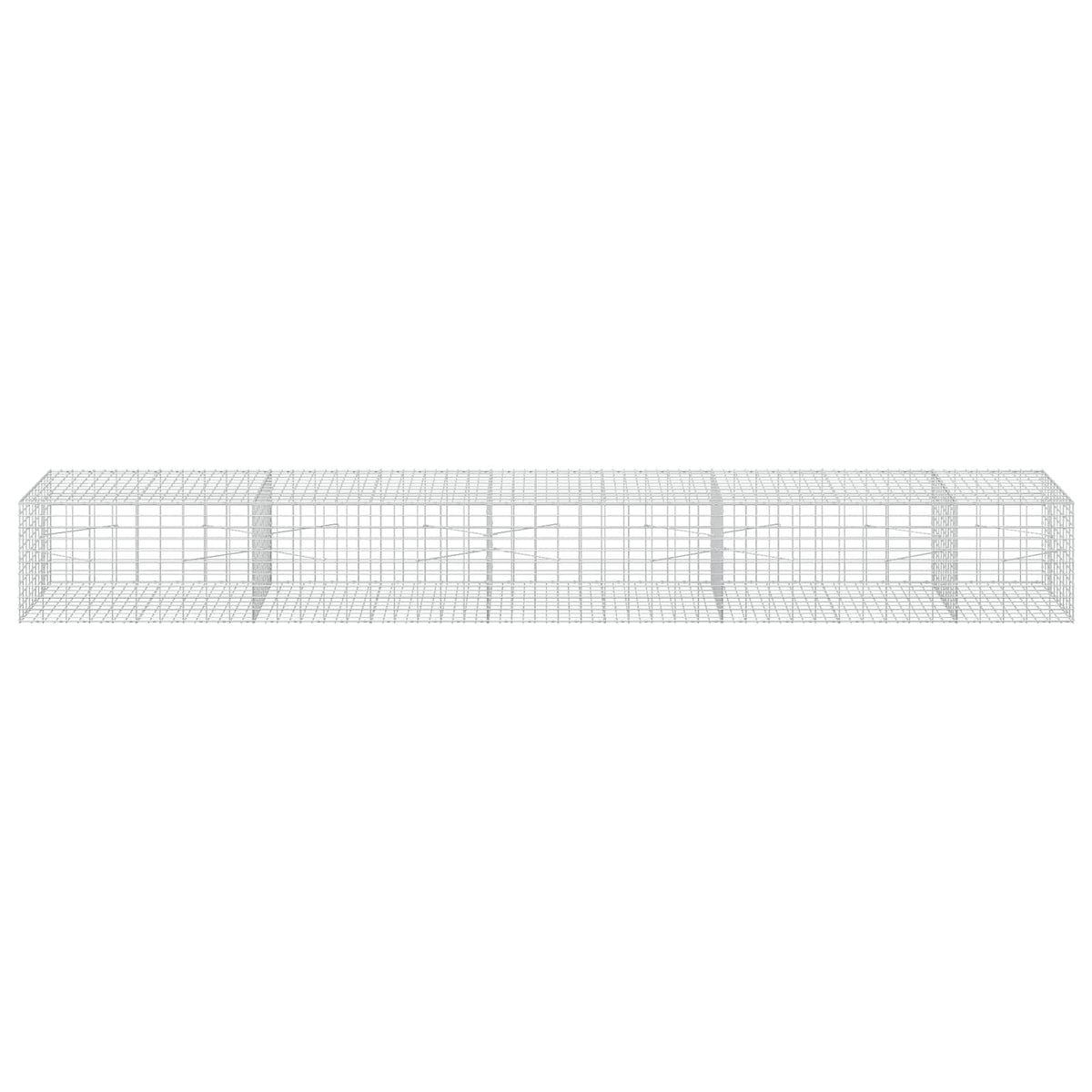 vidaXL Gabion z drutu 3,5 mm i siatką 5x10 cm 450x100x50 cm