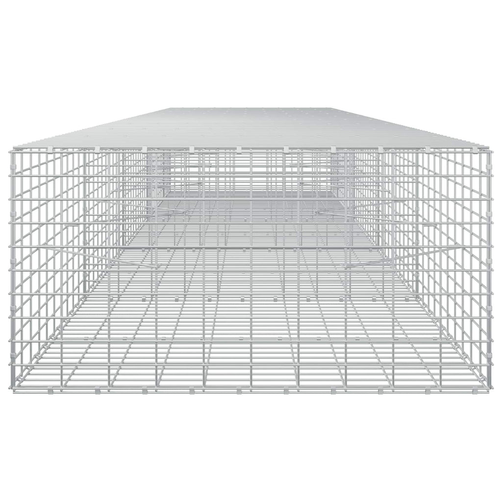 vidaXL Gabion z drutu 3,5 mm i siatką 5x10 cm 450x100x50 cm