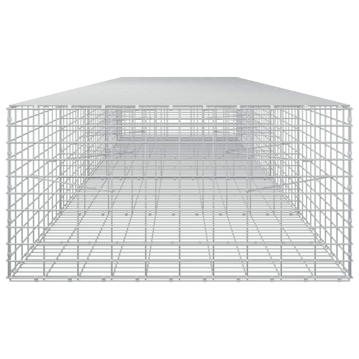 vidaXL Gabion z drutu 3,5 mm i siatką 5x10 cm 450x100x50 cm