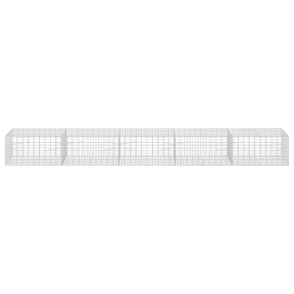 vidaXL Gabion z drutu 3,5 mm i siatką 5x10 cm 500x100x50 cm
