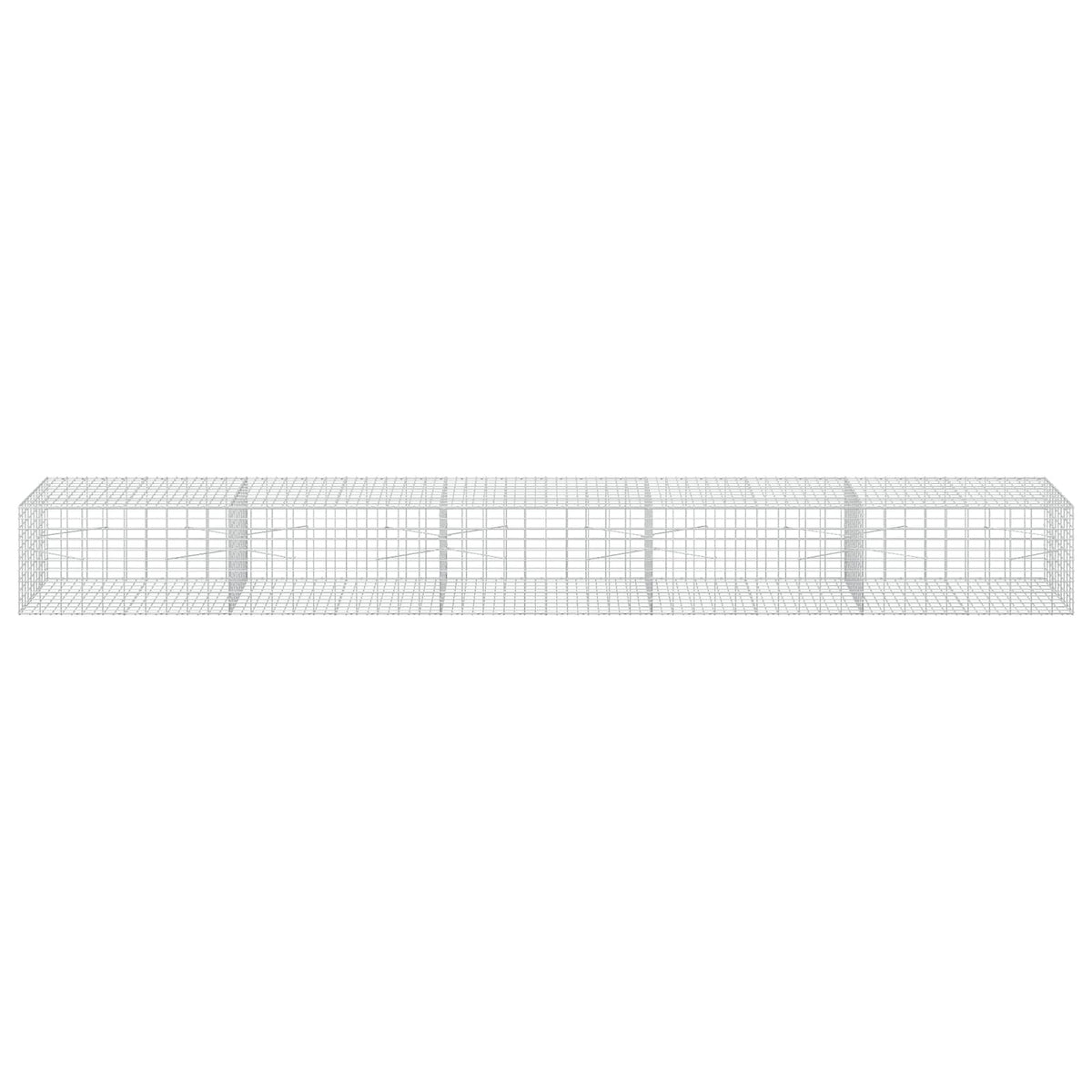 vidaXL Gabion z drutu 3,5 mm i siatką 5x10 cm 500x100x50 cm