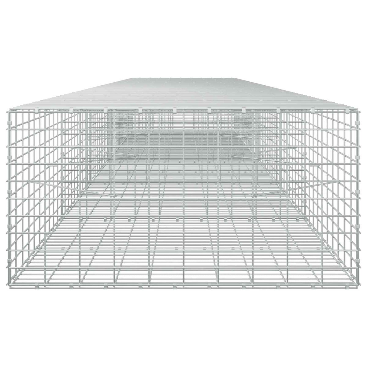 vidaXL Gabion z drutu 3,5 mm i siatką 5x10 cm 550x100x50 cm
