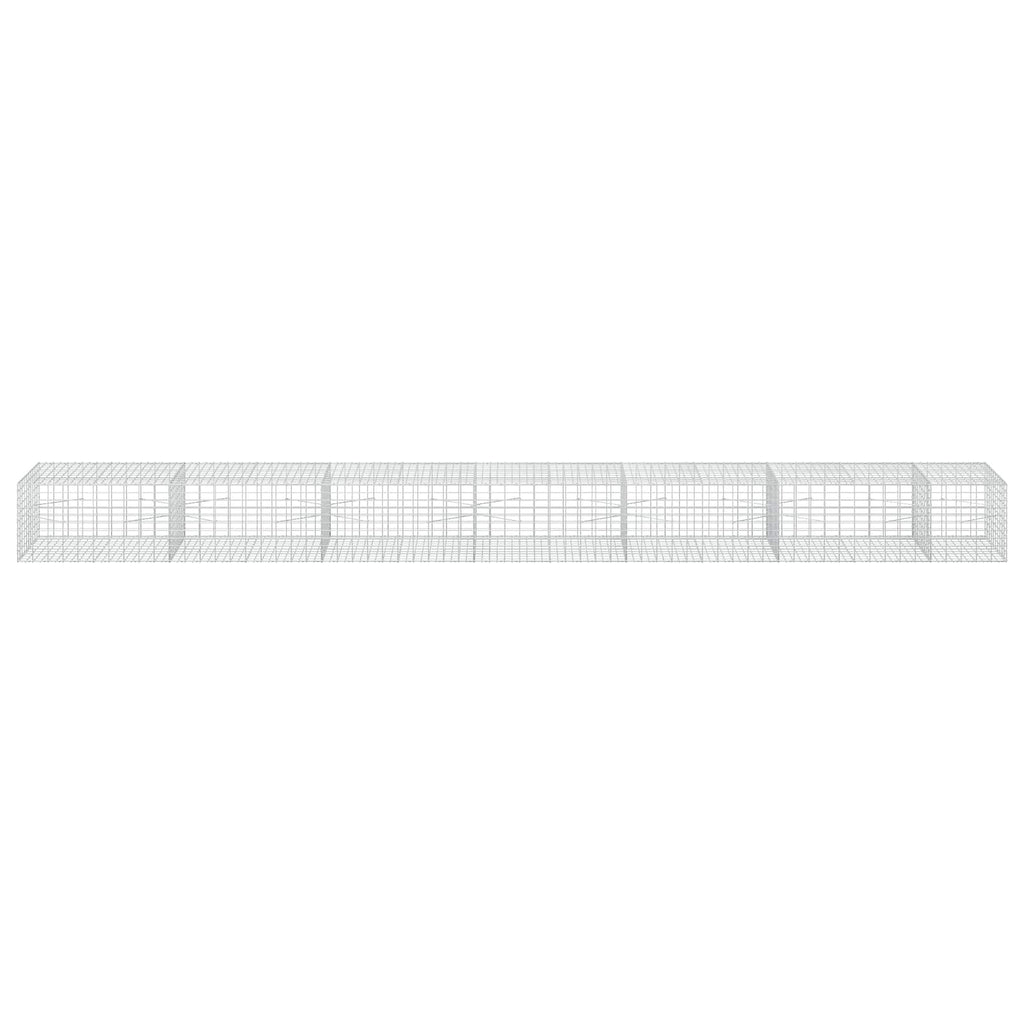 vidaXL Gabion z drutu 3,5 mm i siatką 5x10 cm 650x100x50 cm