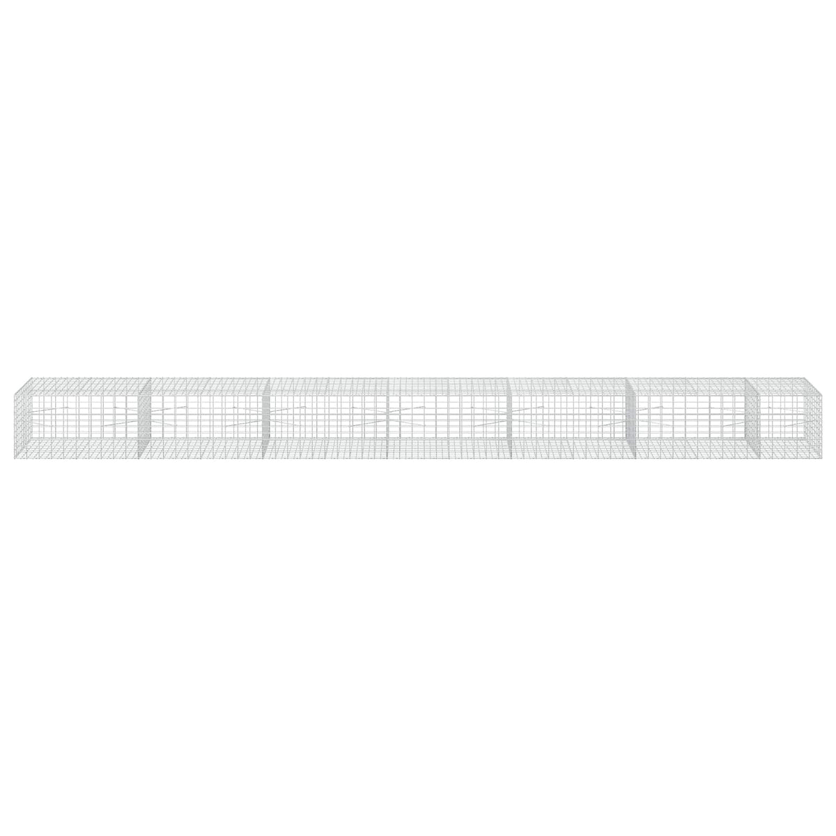 vidaXL Gabion z drutu 3,5 mm i siatką 5x10 cm 650x100x50 cm