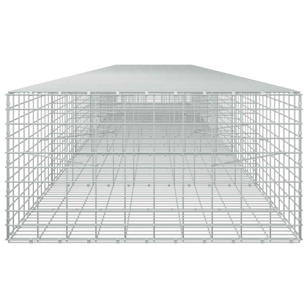 vidaXL Gabion z drutu 3,5 mm i siatką 5x10 cm 650x100x50 cm