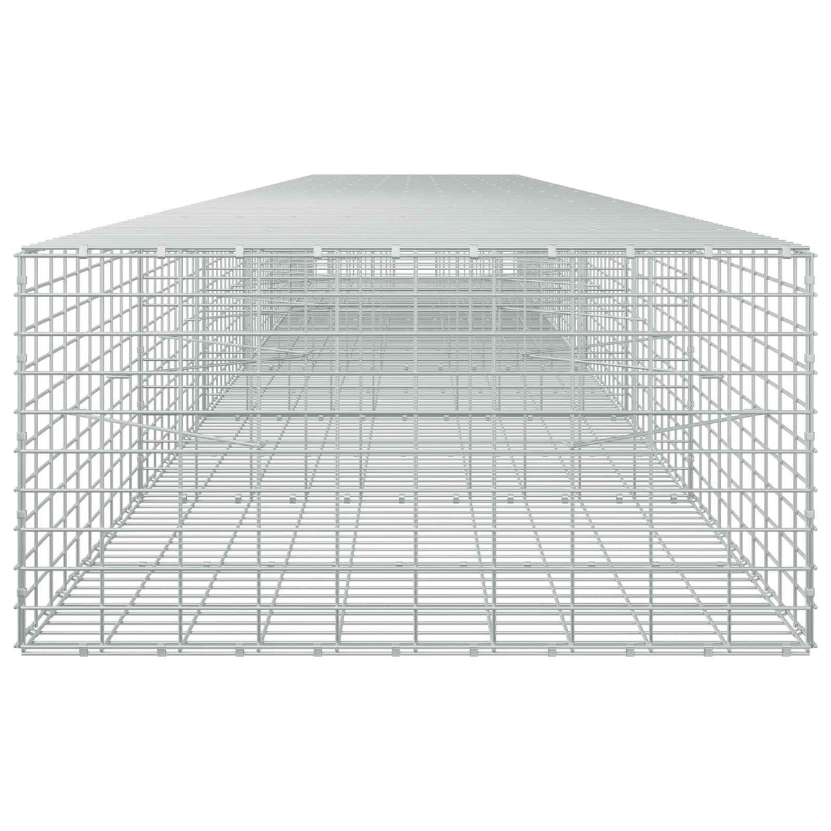 vidaXL Gabion z drutu 3,5 mm i siatką 5x10 cm 650x100x50 cm