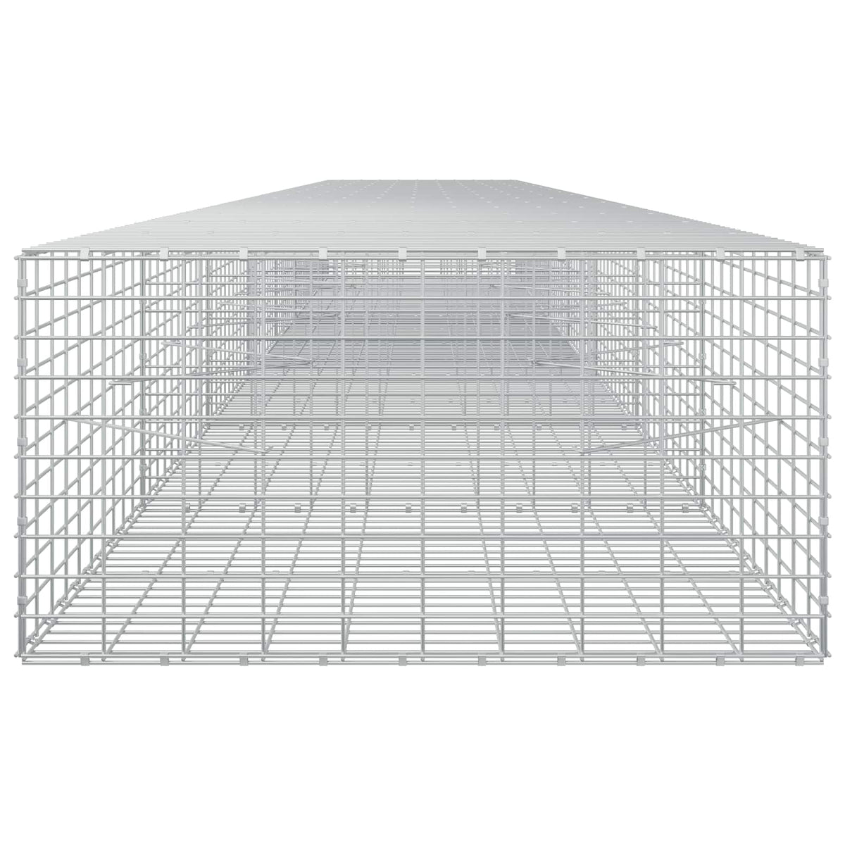 vidaXL Gabion z drutu 3,5 mm i siatką 5x10 cm 750x100x50 cm