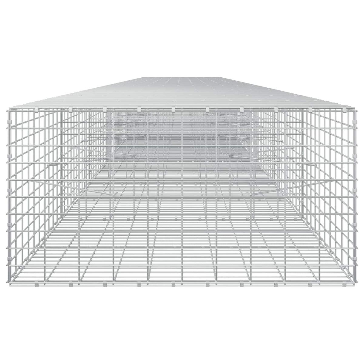 vidaXL Gabion z drutu 3,5 mm i siatką 5x10 cm 800x100x50 cm