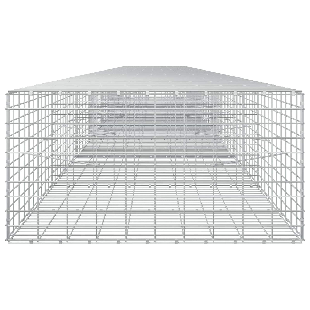 vidaXL Gabion z drutu 3,5 mm i siatką 5x10 cm 850x100x50 cm