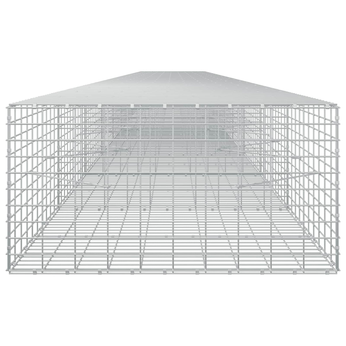 vidaXL Gabion z drutu 3,5 mm i siatką 5x10 cm 950x100x50 cm