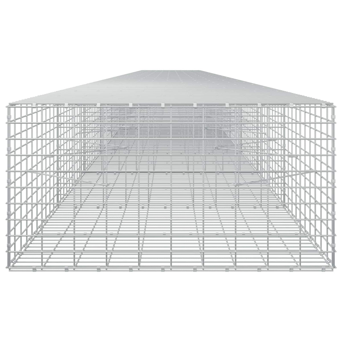 vidaXL Gabion z drutu 3,5 mm i siatką 5x10 cm 1050x100x50 cm