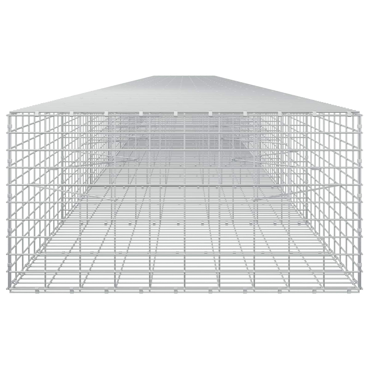 vidaXL Gabion z drutu 3,5 mm i siatką 5x10 cm 1100x100x50 cm