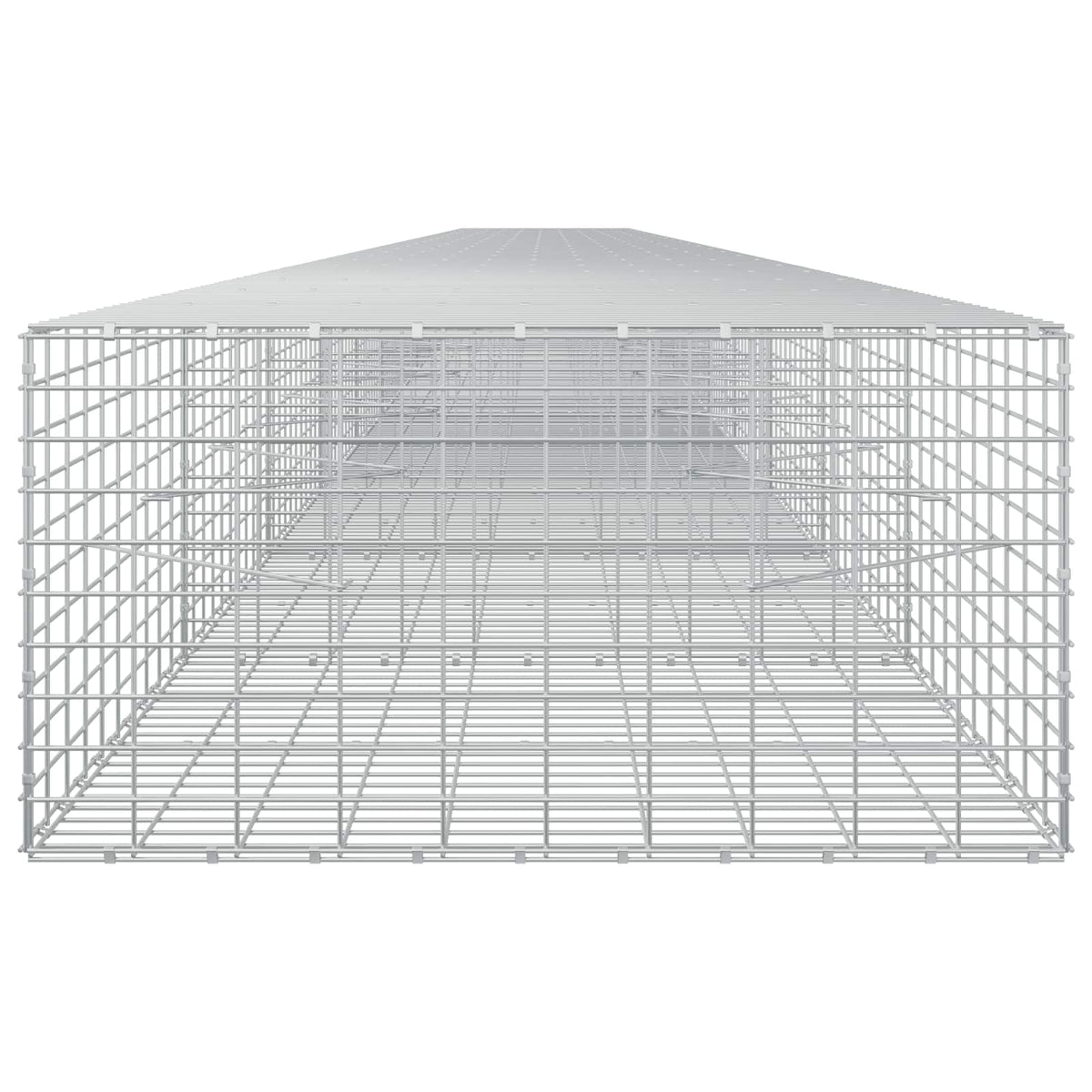 vidaXL Gabion z drutu 3,5 mm i siatką 5x10 cm 1200x100x50 cm