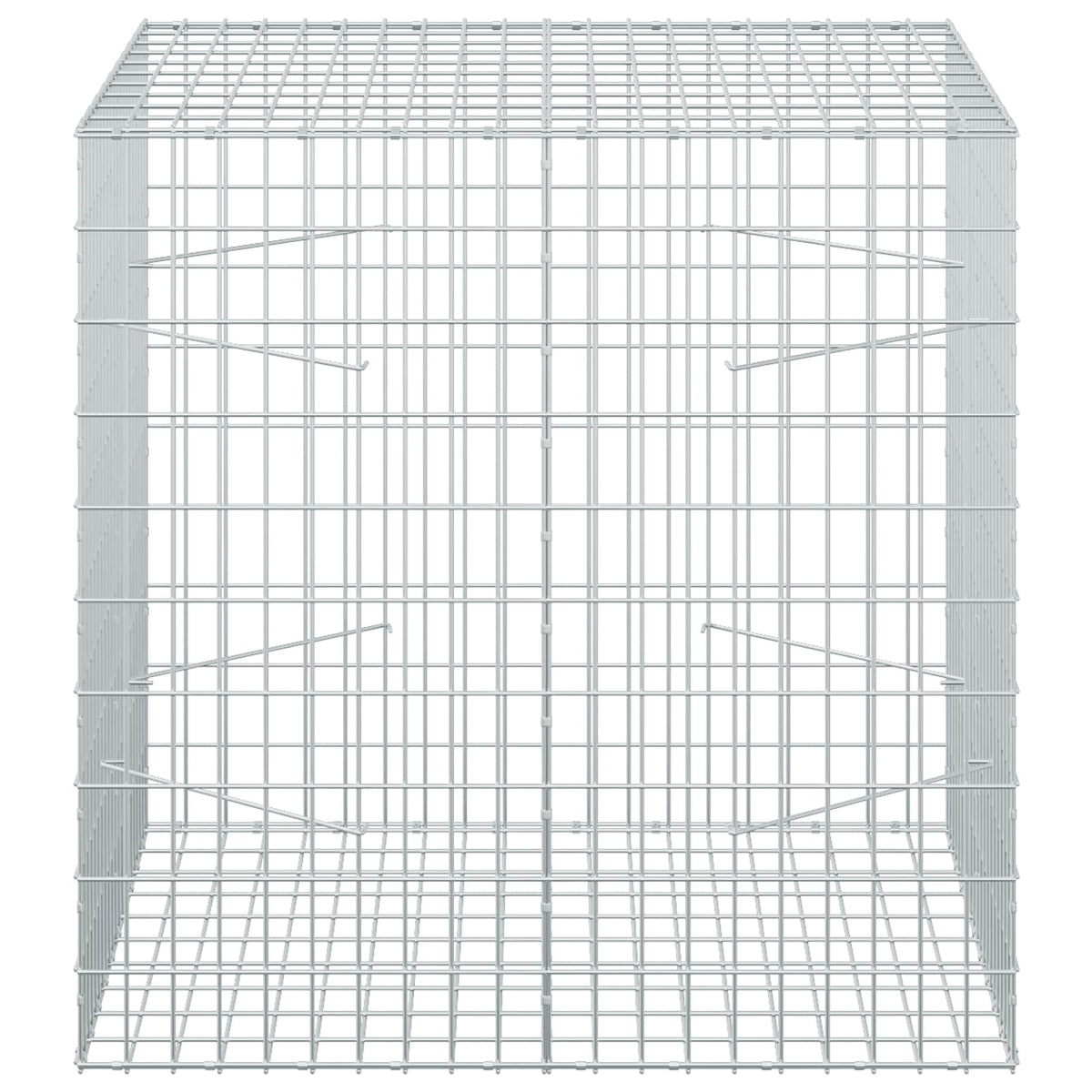 vidaXL Gabion z drutu 3,5 mm i siatką 5x10 cm 100x100x100 cm