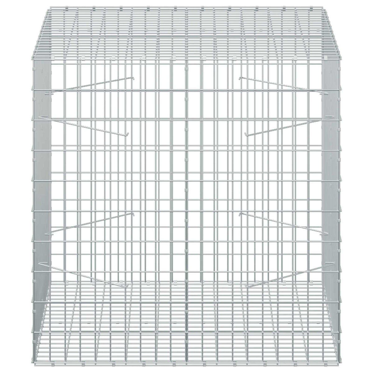 vidaXL Gabion z drutu 3,5 mm i siatką 5x10 cm 100x100x100 cm