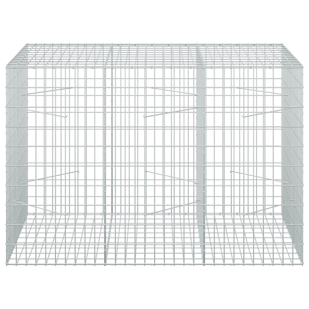 vidaXL Gabion z drutu 3,5 mm i siatką 5x10 cm 150x100x100 cm