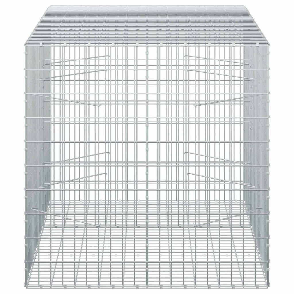 vidaXL Gabion z drutu 3,5 mm i siatką 5x10 cm 150x100x100 cm