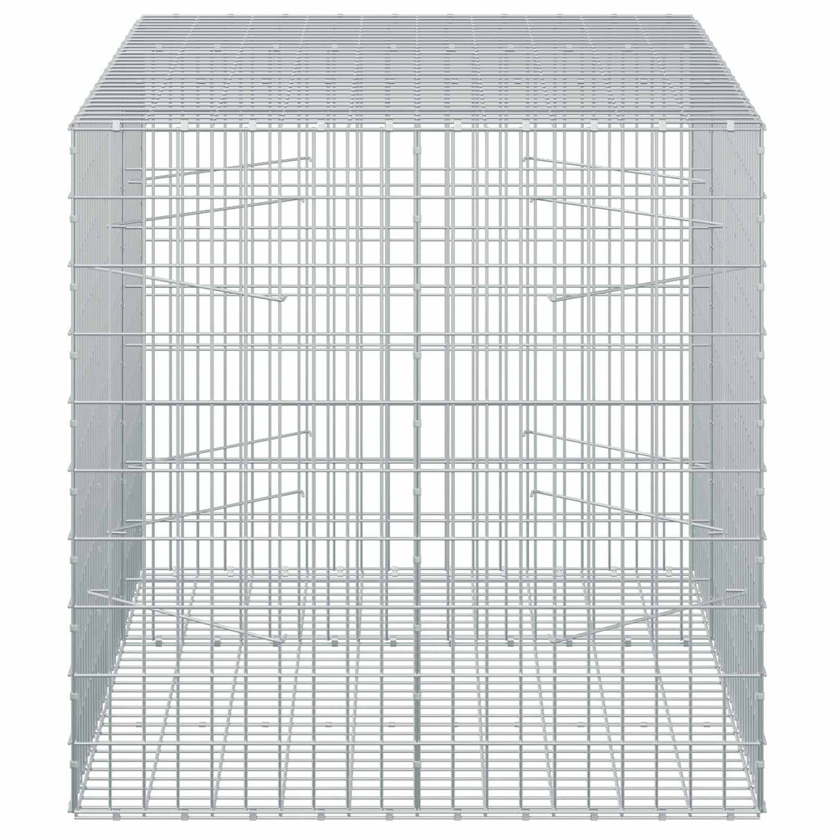 vidaXL Gabion z drutu 3,5 mm i siatką 5x10 cm 150x100x100 cm