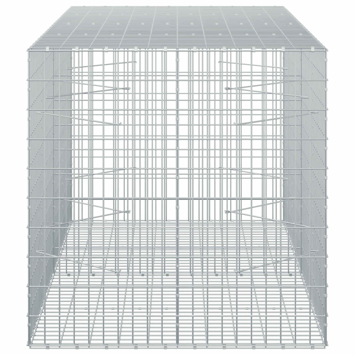 vidaXL Gabion z drutu 3,5 mm i siatką 5x10 cm 200x100x100 cm