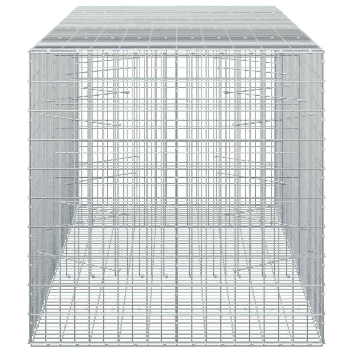 vidaXL Gabion z drutu 3,5 mm i siatką 5x10 cm 250x100x100 cm