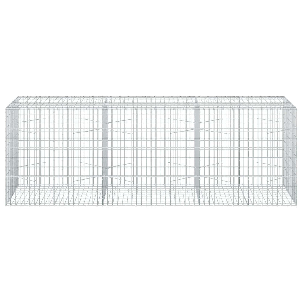 vidaXL Gabion z drutu 3,5 mm i siatką 5x10 cm 300x100x100 cm
