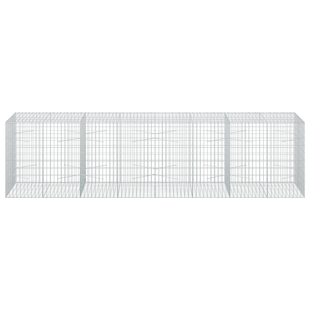 vidaXL Gabion z drutu 3,5 mm i siatką 5x10 cm 400x100x100 cm