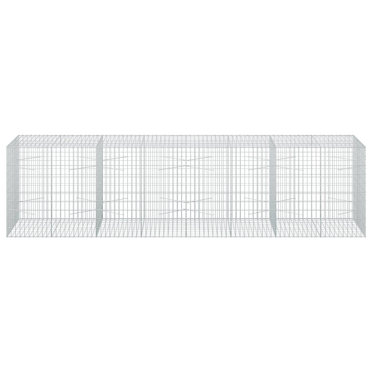 vidaXL Gabion z drutu 3,5 mm i siatką 5x10 cm 400x100x100 cm