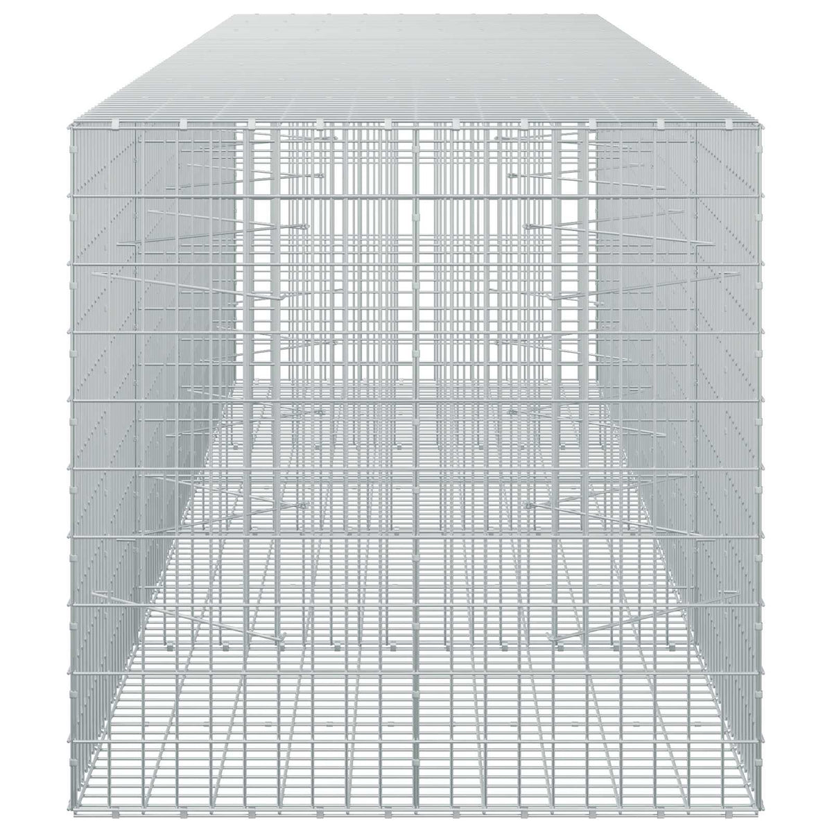 vidaXL Gabion z drutu 3,5 mm i siatką 5x10 cm 400x100x100 cm