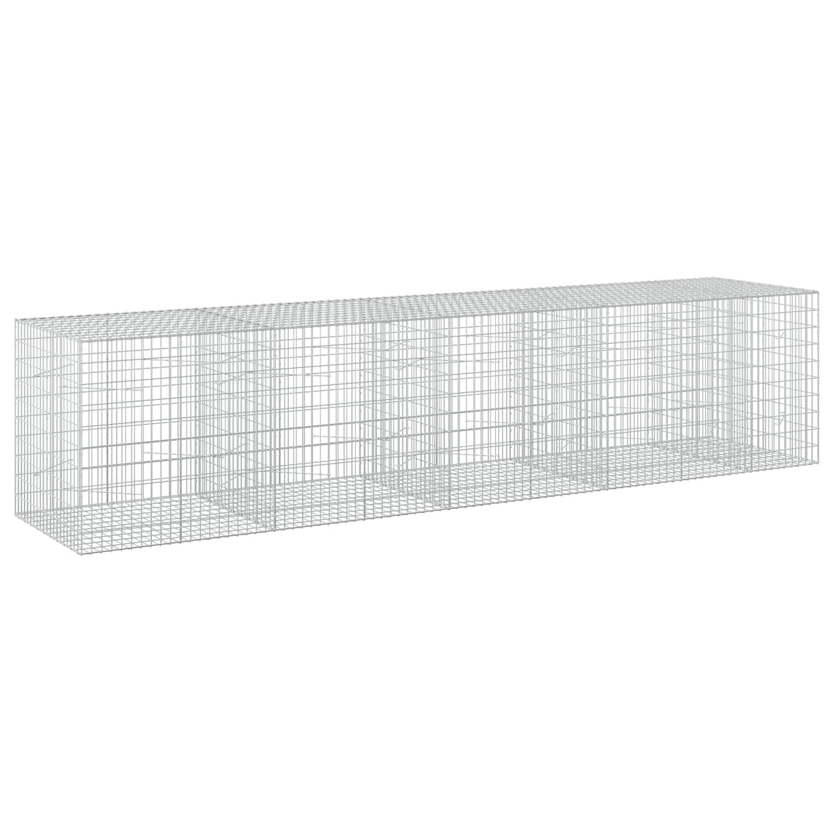 vidaXL Gabion z drutu 3,5 mm i siatką 5x10 cm 450x100x100 cm