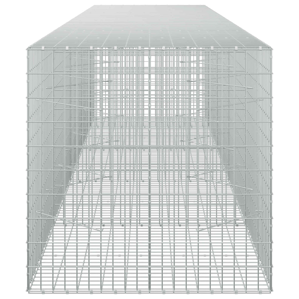 vidaXL Gabion z drutu 3,5 mm i siatką 5x10 cm 450x100x100 cm
