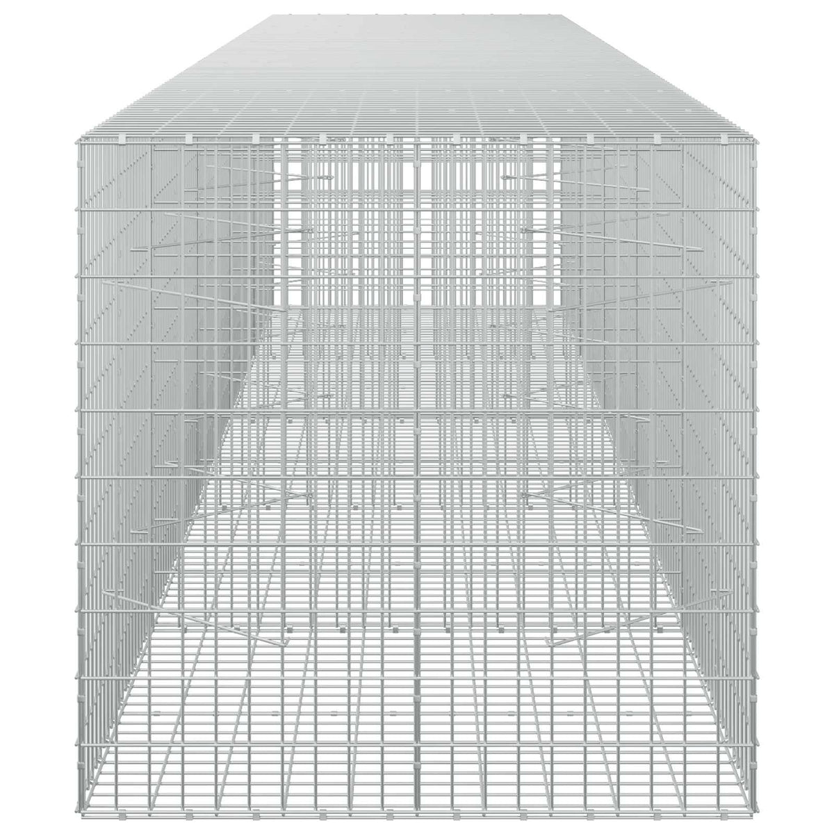 vidaXL Gabion z drutu 3,5 mm i siatką 5x10 cm 500x100x100 cm