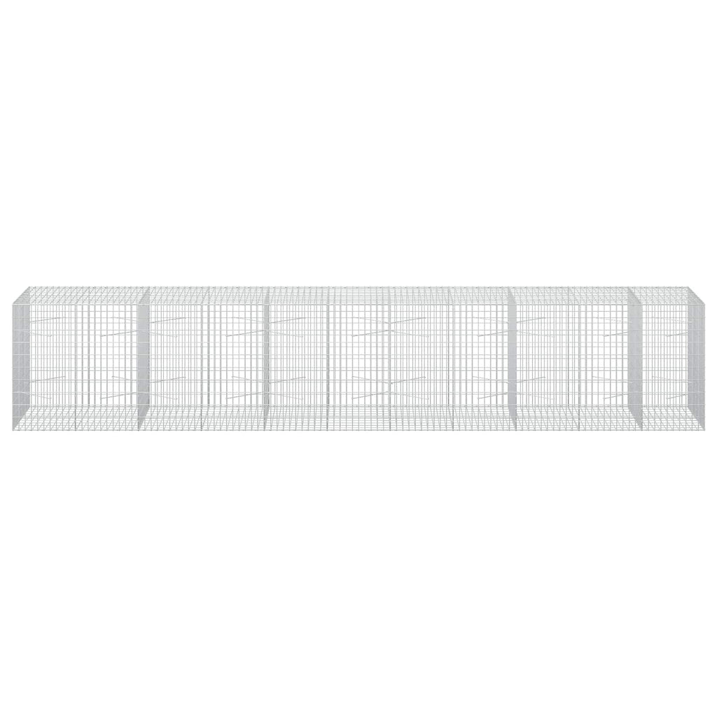 vidaXL Gabion z drutu 3,5 mm i siatką 5x10 cm 550x100x100 cm