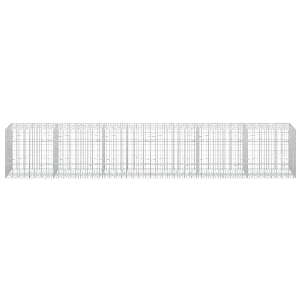 vidaXL Gabion z drutu 3,5 mm i siatką 5x10 cm 600x100x100 cm