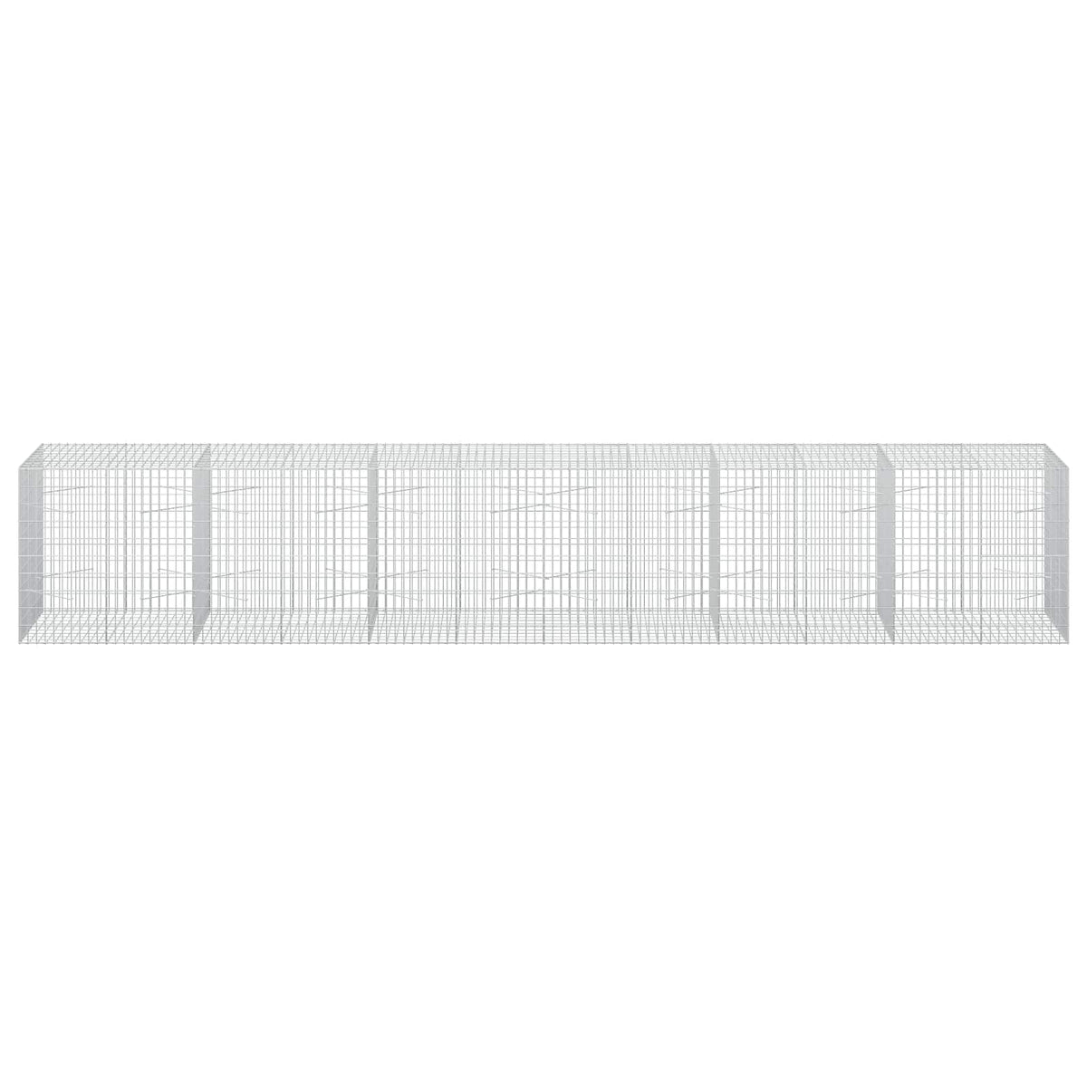 vidaXL Gabion z drutu 3,5 mm i siatką 5x10 cm 600x100x100 cm