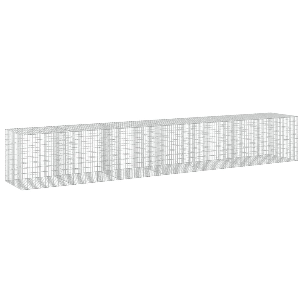 vidaXL Gabion z drutu 3,5 mm i siatką 5x10 cm 650x100x100 cm
